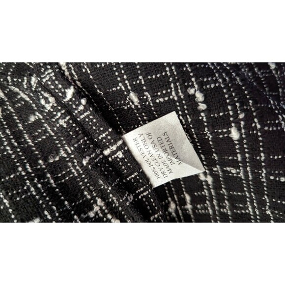 Caroline Rose‎ Boucle Tweed Crosshatch Front Big Buttons Vented Coat Jacket XL - Picture 9 of 10